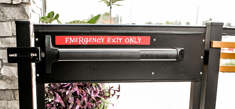 emergency push bar installation in Hesperia